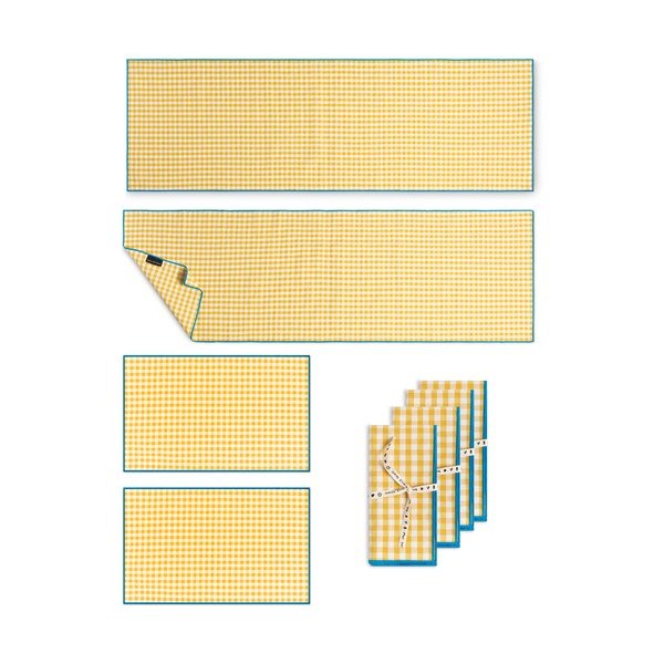 Set nadstolnjaka, podmetača i salveta 8 kom Vichy – Really Nice Things