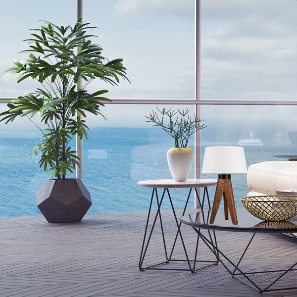 Stolna lampa bijelo-prirodne boje - LAMKUR-image-2