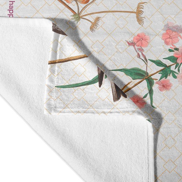 Bijeli ručnik 70x150 cm Blooming – Happy Friday-image-3