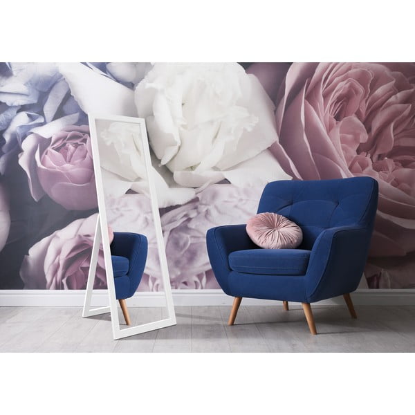 Podno ogledalo u bijelom okviru Styler Sicilia, 46 x 146 cm-image-1