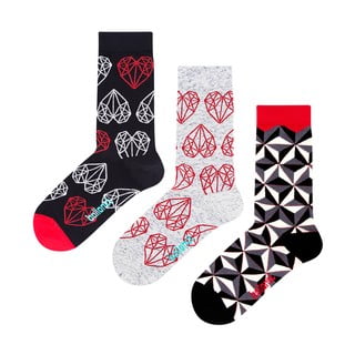 Set 3 para čarapa Ballonet čarape Black & White u poklon kutiji, veličina 36 - 40
