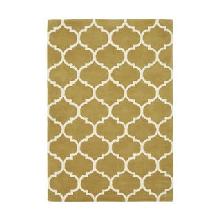 Oker žuti ručno rađen vuneni tepih 120x170 cm Albany – Asiatic Carpets