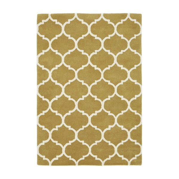 Oker žuti ručno rađen vuneni tepih 120x170 cm Albany – Asiatic Carpets