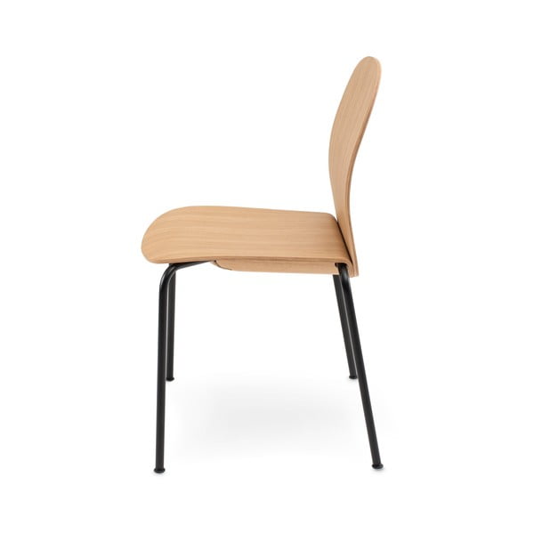 Sklopive blagovaonske stolice u setu 2 kom u dekoru hrasta u prirodnoj boji Book – Gazzda-image-3