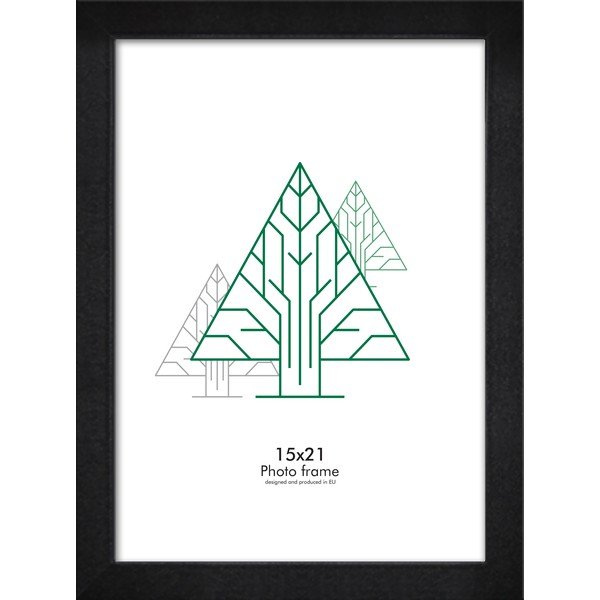 Crni zidni okvir Styler Florida, 18 x 24 cm