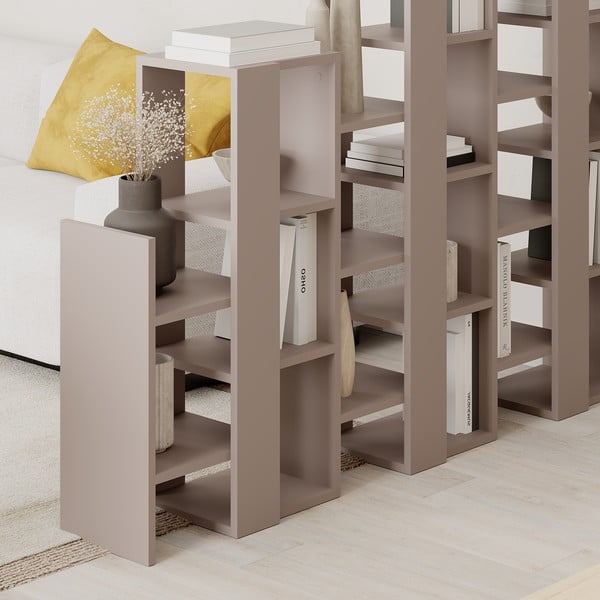 Sivi/bež regal 158x151 cm Anissa – Marckeric-image-4