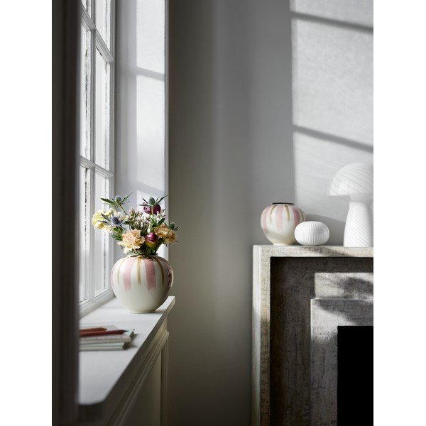 Bijelo-ružičasta keramička vaza ø 16 cm Canvas - Kähler Design-image-1