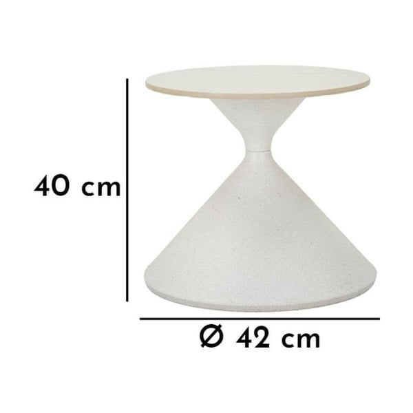 Okrugli pomoćni stol s keramičkom daskom ø 45 cm Fush – Mauro Ferretti-image-3