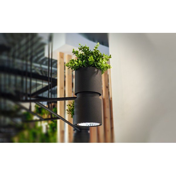 Crna zidna lampa aluminijska KUKKIA – Thoro-image-1