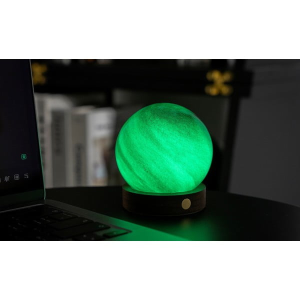 Tamno smeđi svjetlosni ukras s USB ø 8 cm Sand Storm – Gingko-image-3