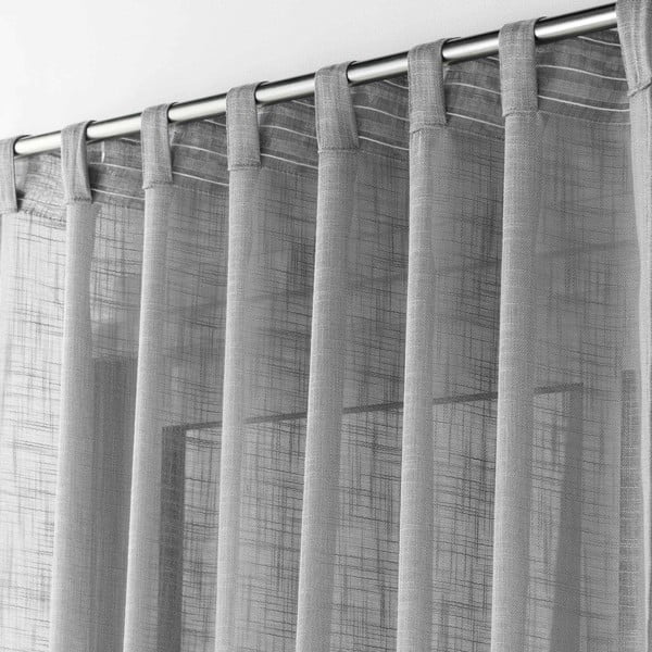 Siva prozirna zavjesa 140x240 cm Haltona – douceur d'intérieur-image-2
