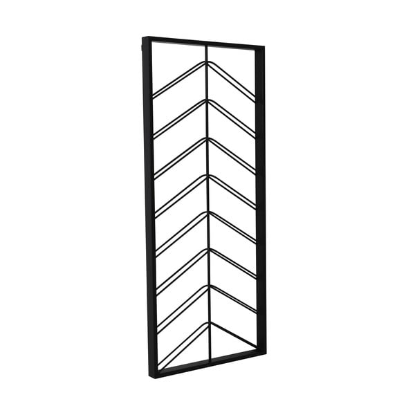 Crni zidni metalni držač za boce vina broj boca 16 kom 70x160x6 cm Malbeo – Light & Living-image-2