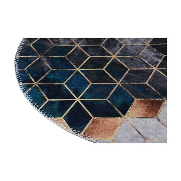 Bijelo-petrolej zeleni perivi tepih 60x100 cm – Vitaus-image-2