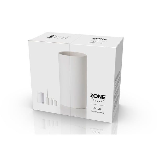 Bijela kupaonska čaša Zone Solo-image-1