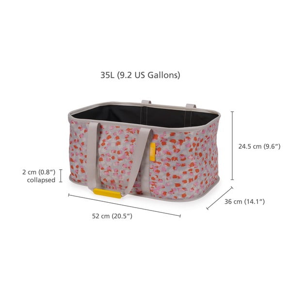 Crvena/siva tekstilna košara za rublje 35 l Hold-All – Joseph Joseph-image-4