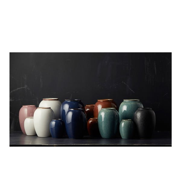 Tamno plava vaza od kamenine (visina 20 cm) Gastro Blue – Bitz-image-2