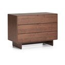 Komoda u dekoru oraha u tamnoj prirodnoj boji 101x75x50 cm Norlen – Kave Home