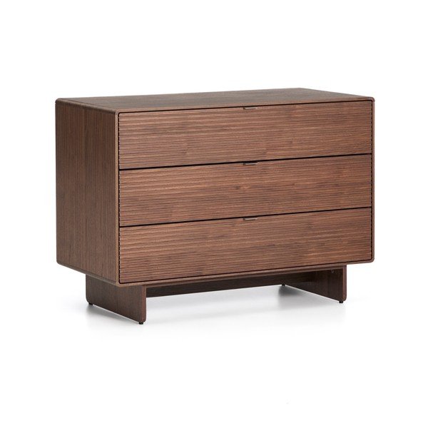 Komoda u dekoru oraha u tamnoj prirodnoj boji 101x75x50 cm Norlen – Kave Home