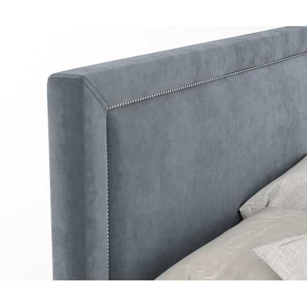 Tamno sivi boxspring krevet s prostorom za odlaganje 160x200 cm Lavenda – Maison de Rêve-image-4