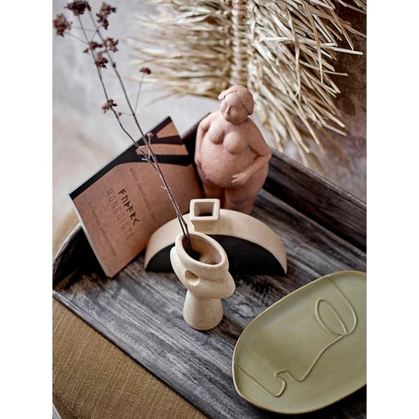 Statueta od smeđe terakote Bloomingville Sidsel, visina 25 cm-image-1