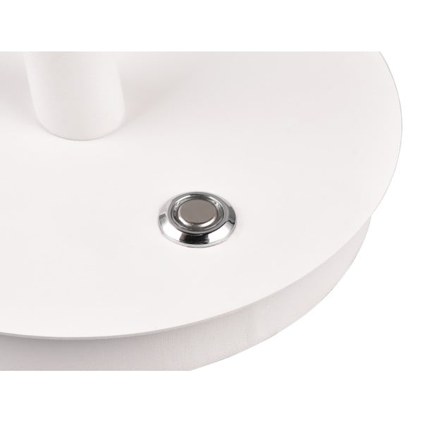 Bijela LED stolna lampa s metalnim sjenilom (visina 56 cm) Nala – Trio Select-image-1