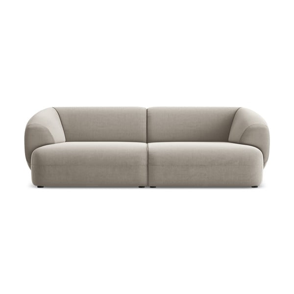 Bež baršunasti sofa 232 cm Moana – Makamii