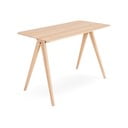 Radni stol od punog hrasta 60x120 cm Ava – Gazzda