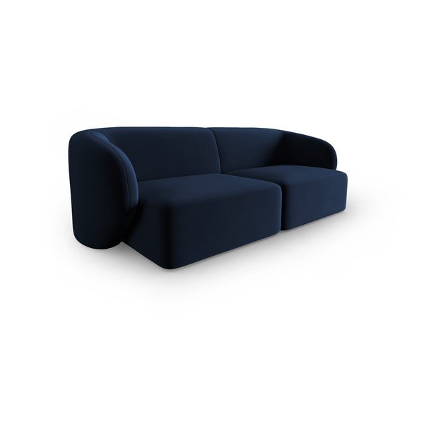 Plava baršunasti sofa 188 cm Paolo – Milo Casa-image-2