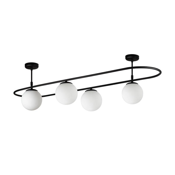 Crna stropna svjetiljka Squid Lighting Elips, dužina 124 cm-image-2