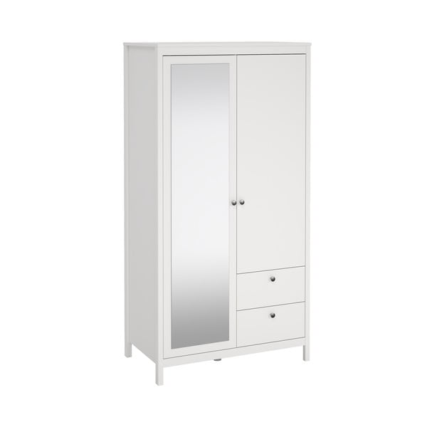 Bijeli ormar s ogledalom 102x199x58 cm Madrid – Tvilum-image-4