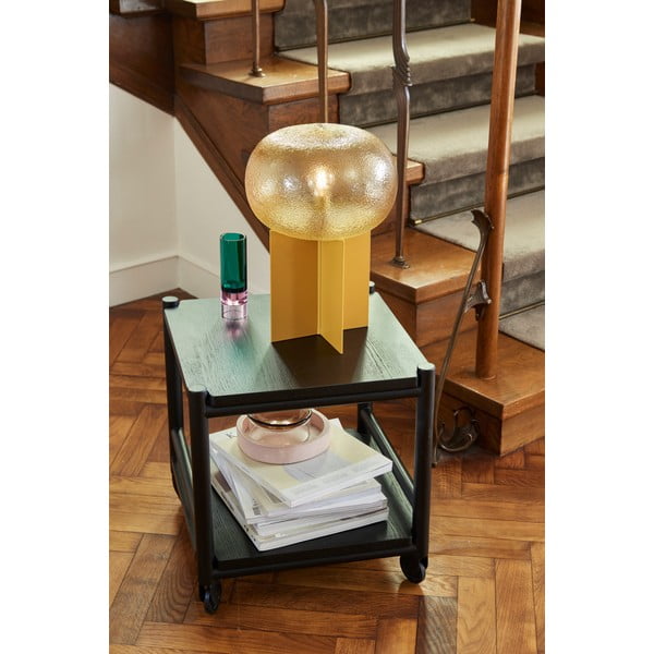 Narančasta stolna lampa sa staklenim sjenilom (visina 36 cm) Podium – Hübsch-image-1