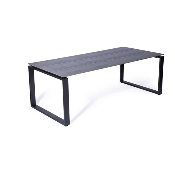 Vrtni blagovaonski set za 6 osoba s crnim stolicama Joanna i stolom Strong, 210 x 100 cm-image-4