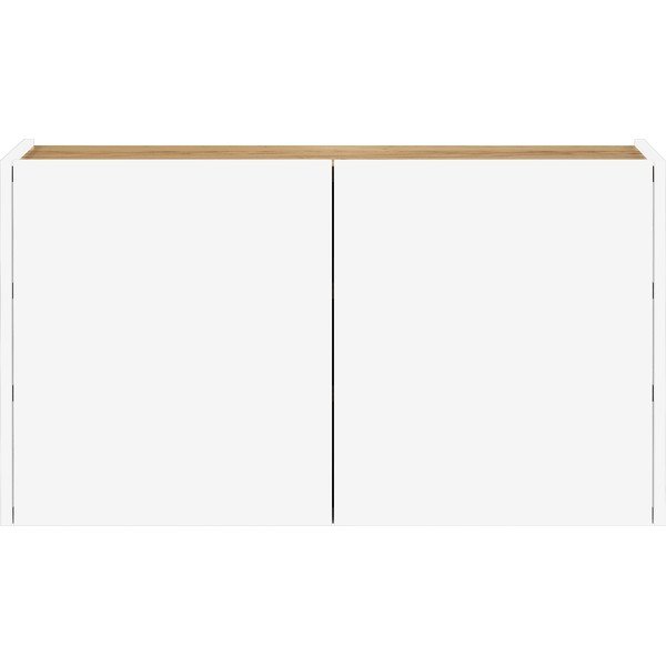 Bijeli viseći ormarić u dekoru hrasta 93x52x29 cm Libbiano – Germania-image-3