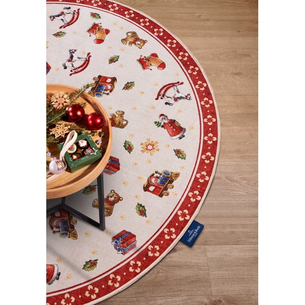 Crveni okrugli tepih s božićnim motivom ø 150 cm Red Christmas – Villeroy&Boch-image-3