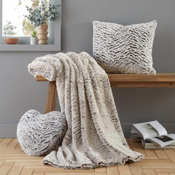 Ukrasni jastuk od umjetnog krzna 43x43 cm Wolf Faux Fur – Catherine Lansfield-image-3