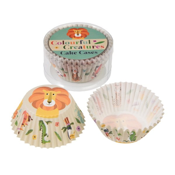 Set od 100 papirnatih kalupa za pečenje cupcakes Rex London Colorful Creatures