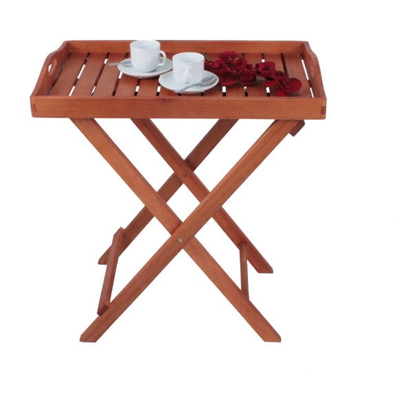 Vrtni stolić od masivnog eukaliptusa 42x67 cm Dallas – Garden Pleasure-image-2