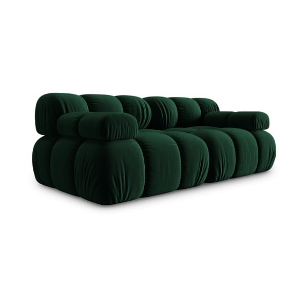 Zelena baršunasta sofa 188 cm Bellis – Micadoni Home-image-3