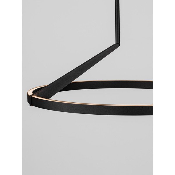 Mat crna LED viseća svjetiljka aluminijska s mogućnosti zatamnjivanja ø 60 cm Tilia – Nova Luce-image-3