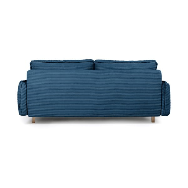 Plava sklopiva sofa od samta 218 cm Tori – Bonami Selection-image-4