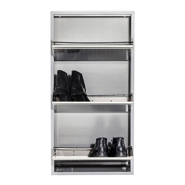 Metalna kutija za cipele u srebrnoj boji Kare Design Caruso-image-3