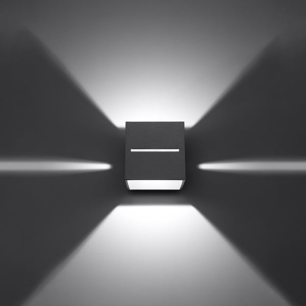 Siva zidna lampa Lorum – Sollux-image-3