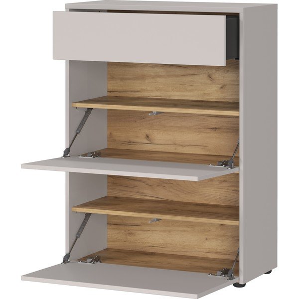 Krem ormarić u mat dekoru 70x99x34 cm Binetto – Germania-image-2