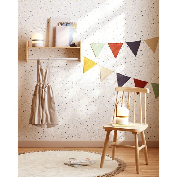 Zidna dječja vješalica od masivnog bora u prirodnoj boji 52,5x20 cm Florentina – Kave Home-image-2