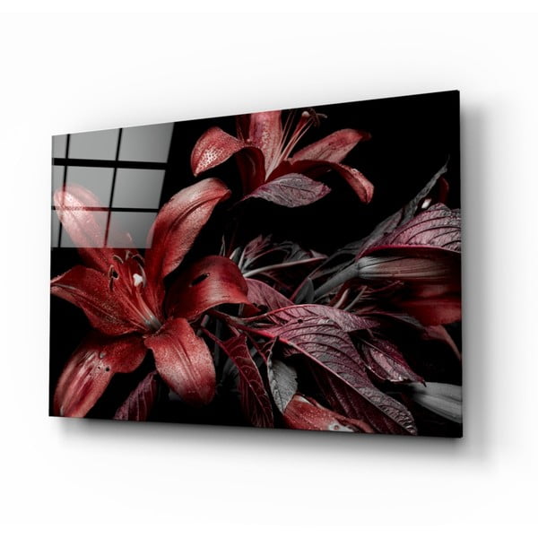 Staklena slika Insigne Red Lillies
