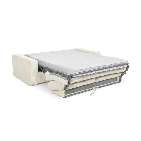 Bež sklopiva sofa od samta 195 cm Nona – Makamii-image-3