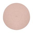 Ružičasti okrugao unutarnji i vanjski tepih od recikliranih vlakna ø 150 cm Rodhe – Kave Home