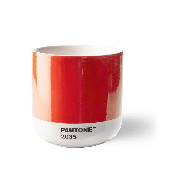 Crvena porculanska šalica za cappuccino 175 ml Red 2035 – Pantone