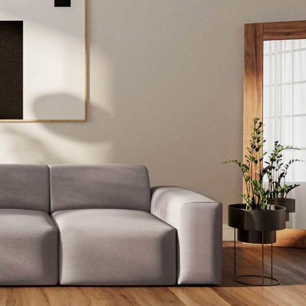 Siva baršunasti sofa 285 cm Villet – Rodier-image-4
