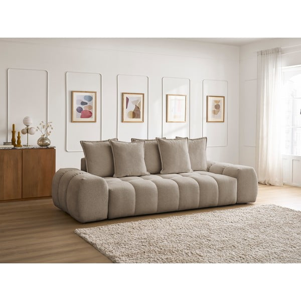 Smeđe-siva sofa od šenila 278 cm Everest – Bobochic Paris-image-1